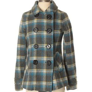 Aeropostale plaid peacoat